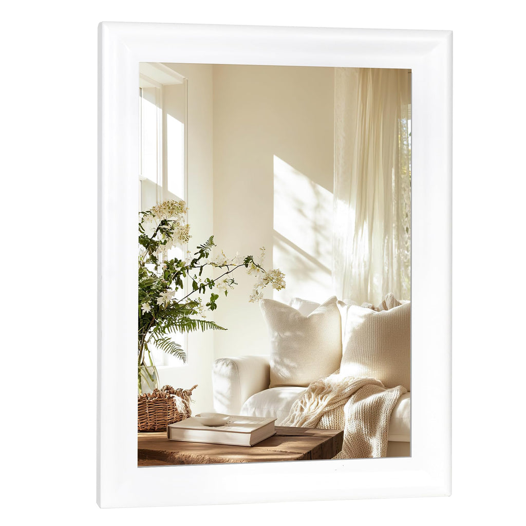 White Wall Mirror for Bathroom,Rectangle Large 30 x 40 inch Vanity Mirrors