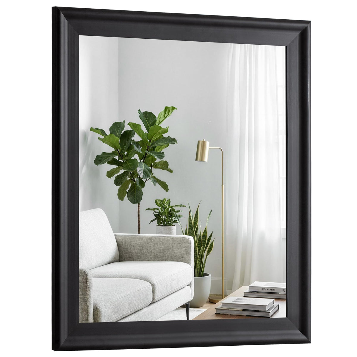 White Wall Mirror for Bathroom,Rectangle Large 30 x 40 inch Vanity Mirrors