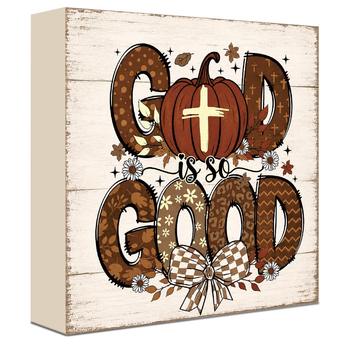 Fall Decorations for Home Football Pumpkin Wood Sign Fall Wall Shelf Decor