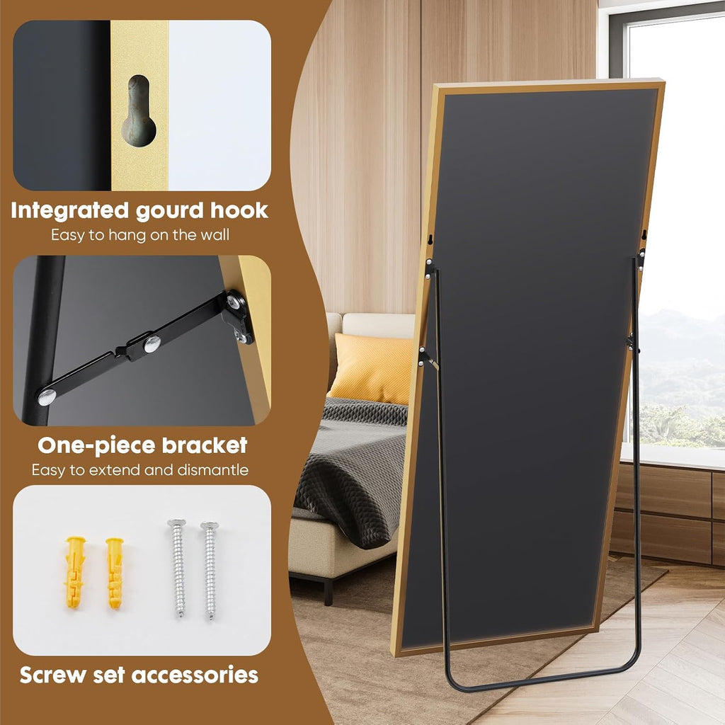 NEWBULIG Full Length Floor Mirror, Body Standing Wall Mirror