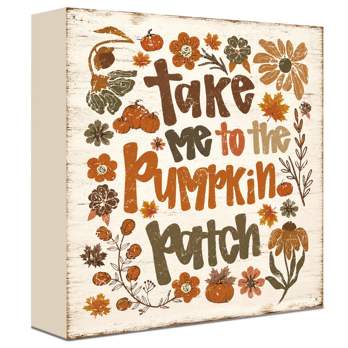 Fall Decorations for Home Football Pumpkin Wood Sign Fall Wall Shelf Decor