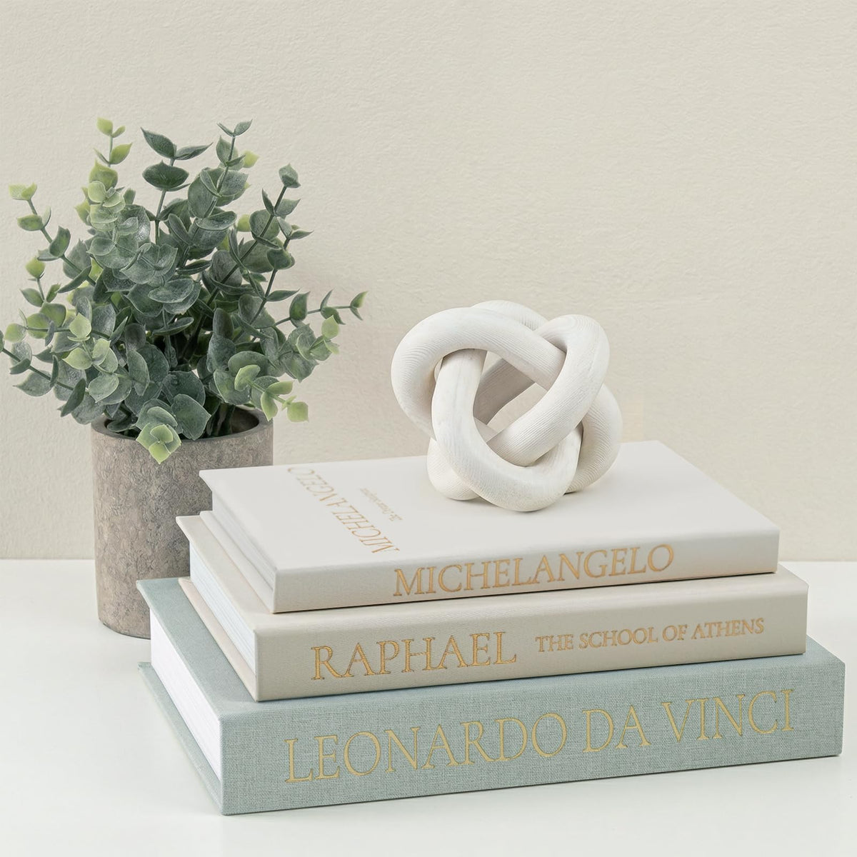 Vintage Faux Book Box Set of 3 Brown Linen Decorative Books for Shelves, Fake Books for Decoration with Secret Compartment, Rustic Farmhouse Coffee Table Decor (Brown-Beige-White)
