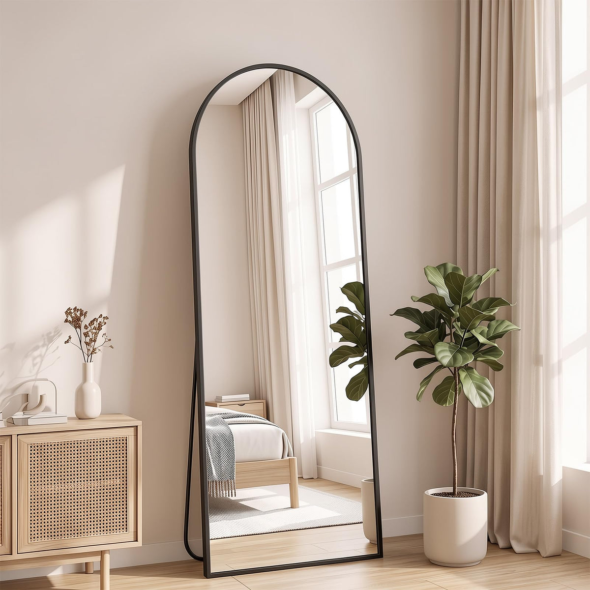 NEWBULIG Full Length Floor Mirror, Body Standing Wall Mirror