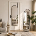 71"x28" Arched Full Length Mirror with Stand,Full Body Floor Mirror