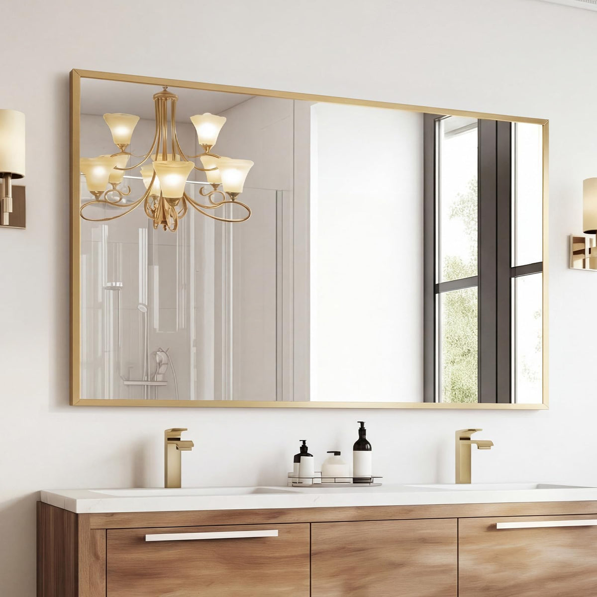 Sweetcrispy Bathroom Mirror 40x30 Inch, Vanity Mirror for Wall