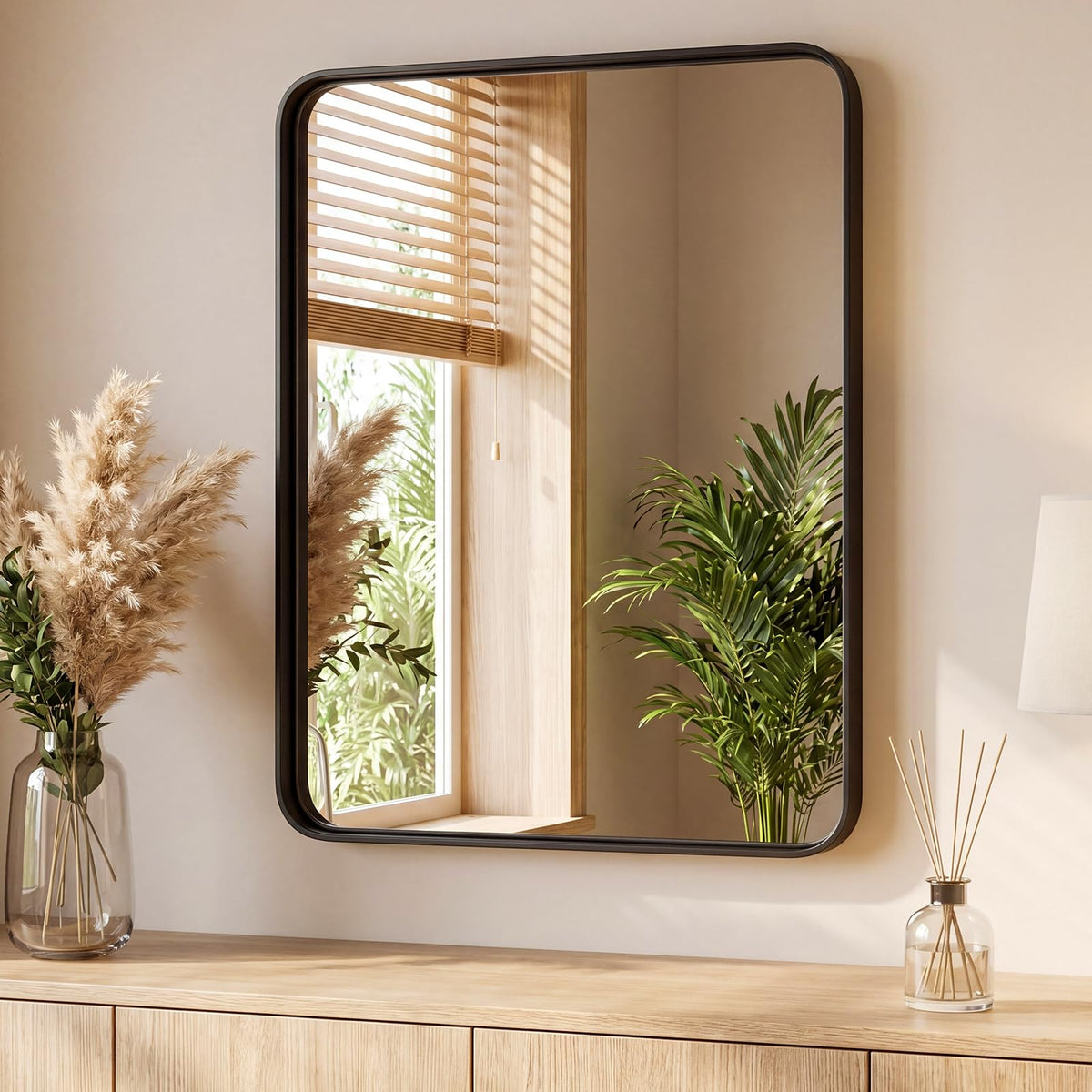 Sweetcrispy 26"x38" Arched Bathroom Mirror, Bathroom Mirrors for Over Sink