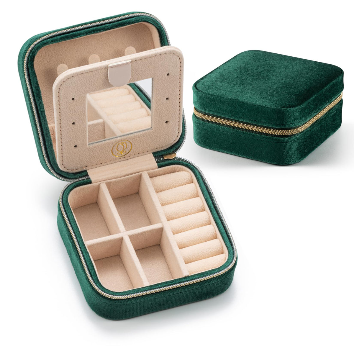 Mini Jewelry Travel Case,Small Jewelry Box,Traveling Jewelry Organizer,Portable Jewellery Storage Holder for Rings Earrings Necklace Bracelet Bangle Organizer,Boxes for Girls Women(PU-Black)