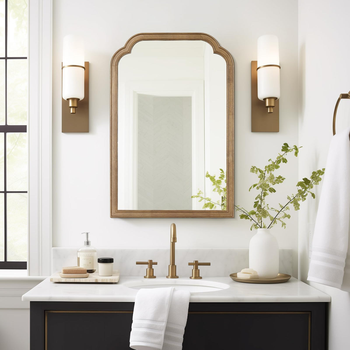 WallBeyond Full Length Mirror Wall Mounted 65"x22", Rustic Wooden Frame Floor Mirror, Large Full Body Mirror for Bedroom, Leaning or Hanging Against Wall, Natural