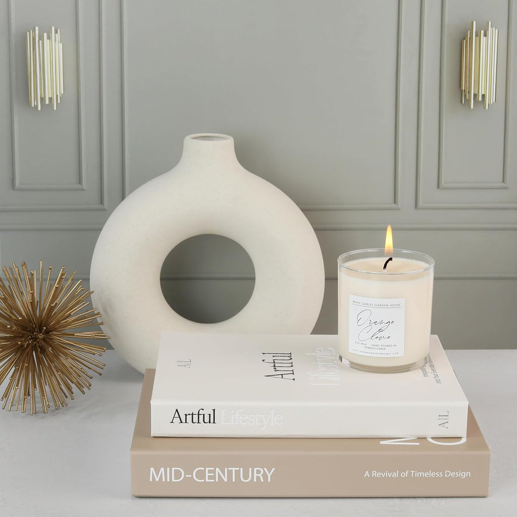 Aesthetic Decorative Books Set of 2 - Stylish Boxes for Coffee Table Decor