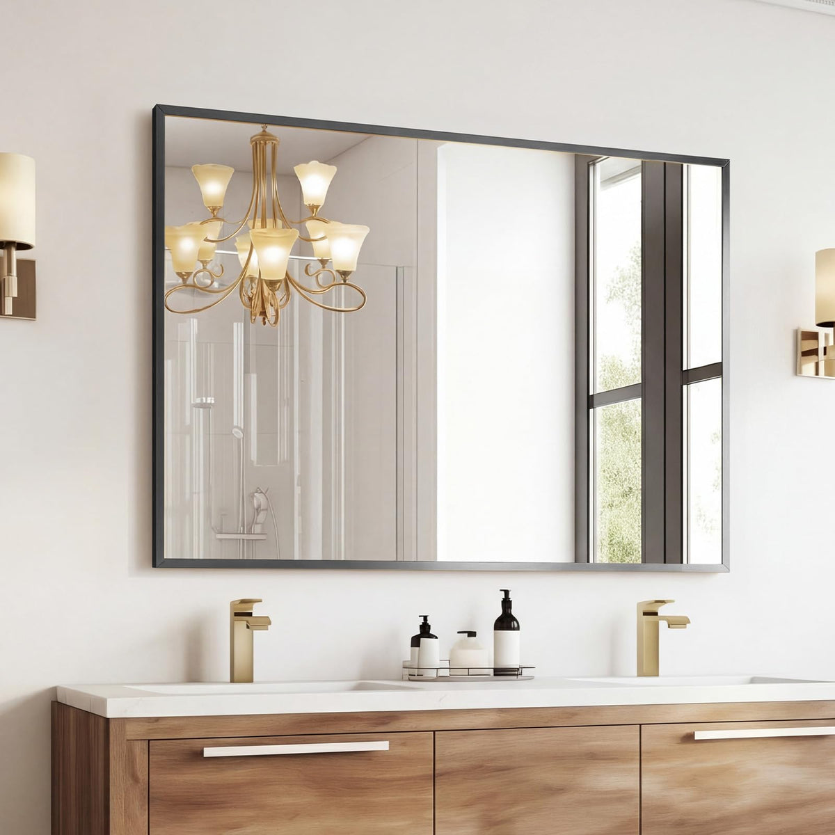 Sweetcrispy Bathroom Mirror 40x30 Inch, Vanity Mirror for Wall