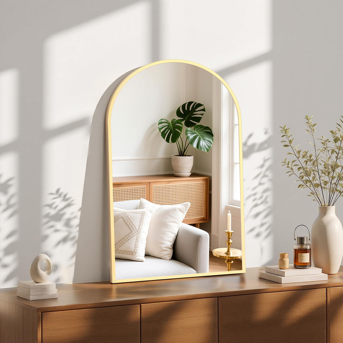 Sweetcrispy Bathroom Mirror 40x30 Inch, Vanity Mirror for Wall