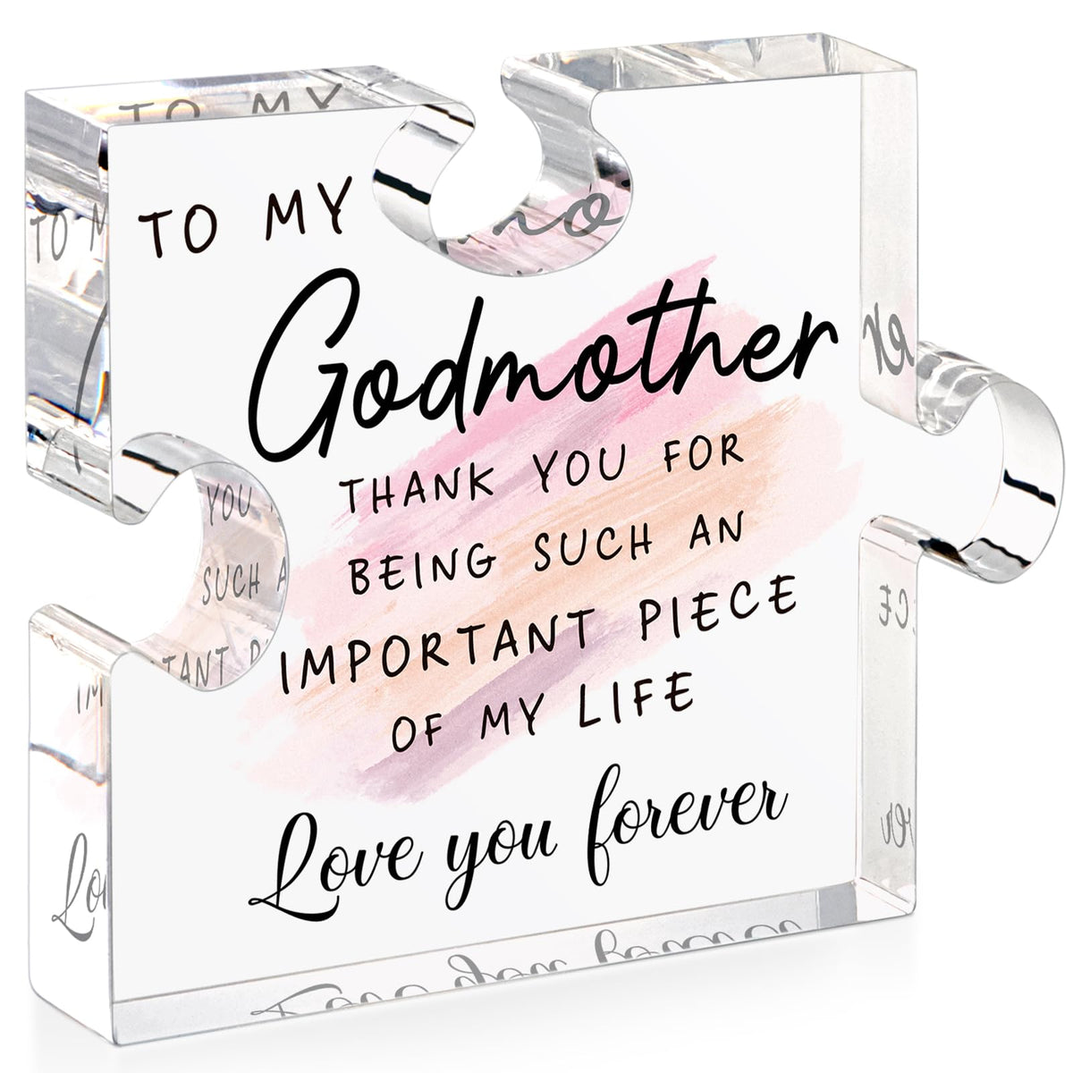 LukieJac Sister Gifts from Sister - Unique Sister Birthday Acrylic Puzzle-Shaped Plaque Desk Decorations Present for Big Sister Mothers Day Christmas Wedding from Sister Brother