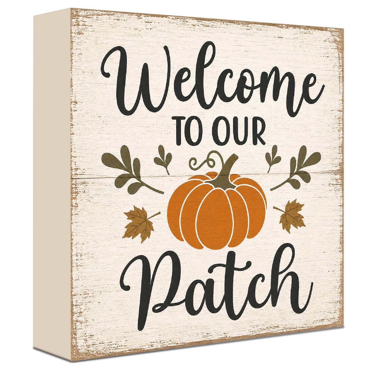 Fall Decorations for Home Football Pumpkin Wood Sign Fall Wall Shelf Decor