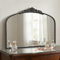 Micasso Vintage Bronze Wall Mirror: 40"x29" Baroque Antique Arched Mirror
