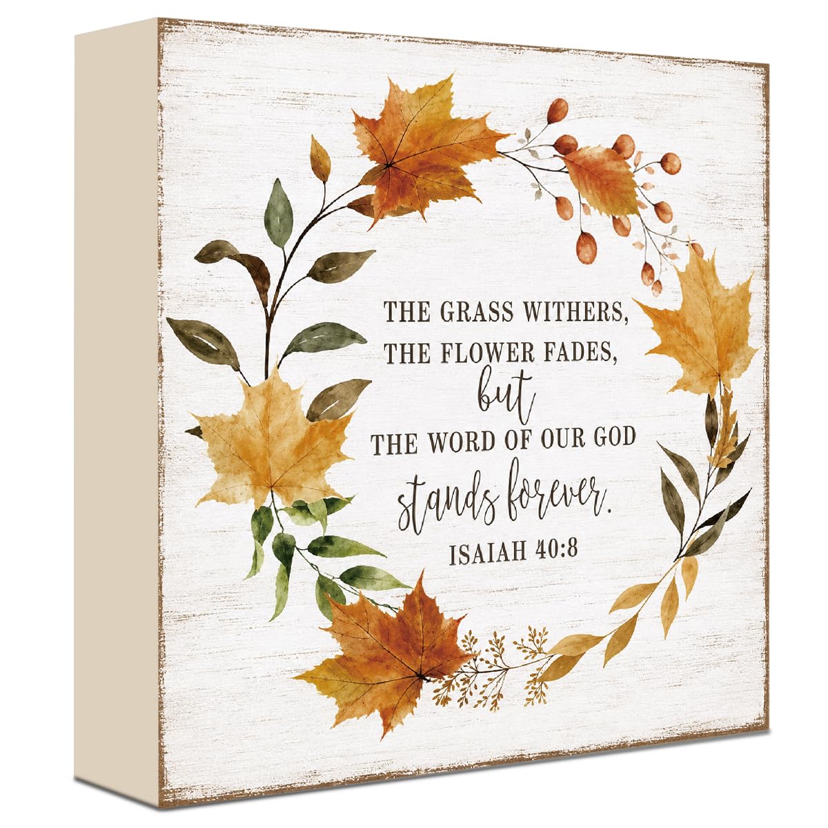 Fall Decorations for Home Football Pumpkin Wood Sign Fall Wall Shelf Decor