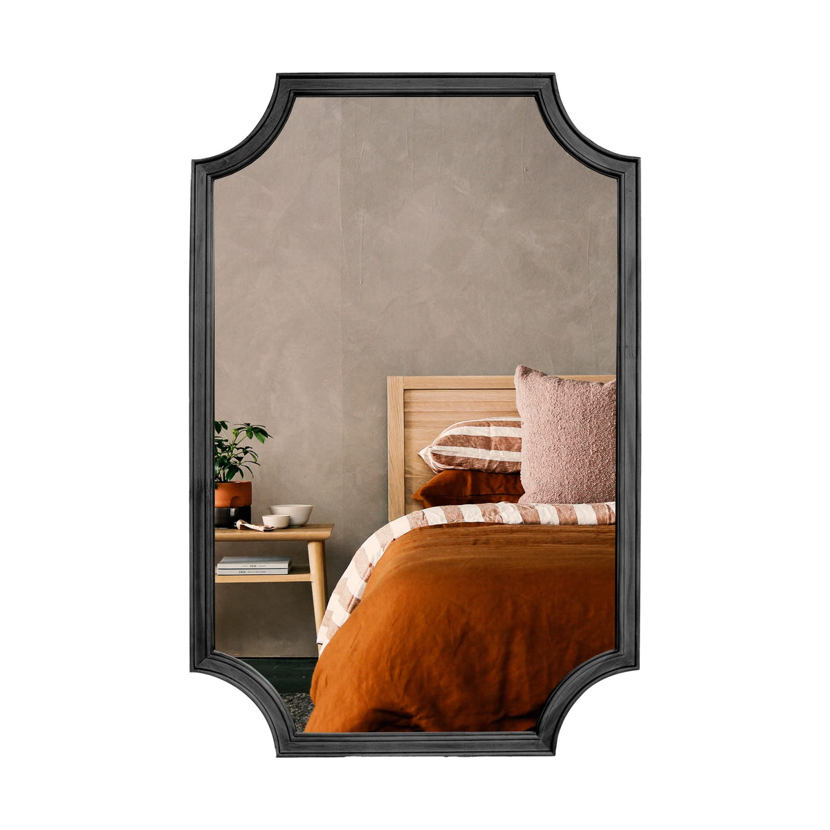 WallBeyond Full Length Mirror Wall Mounted 65"x22", Rustic Wooden Frame Floor Mirror, Large Full Body Mirror for Bedroom, Leaning or Hanging Against Wall, Natural