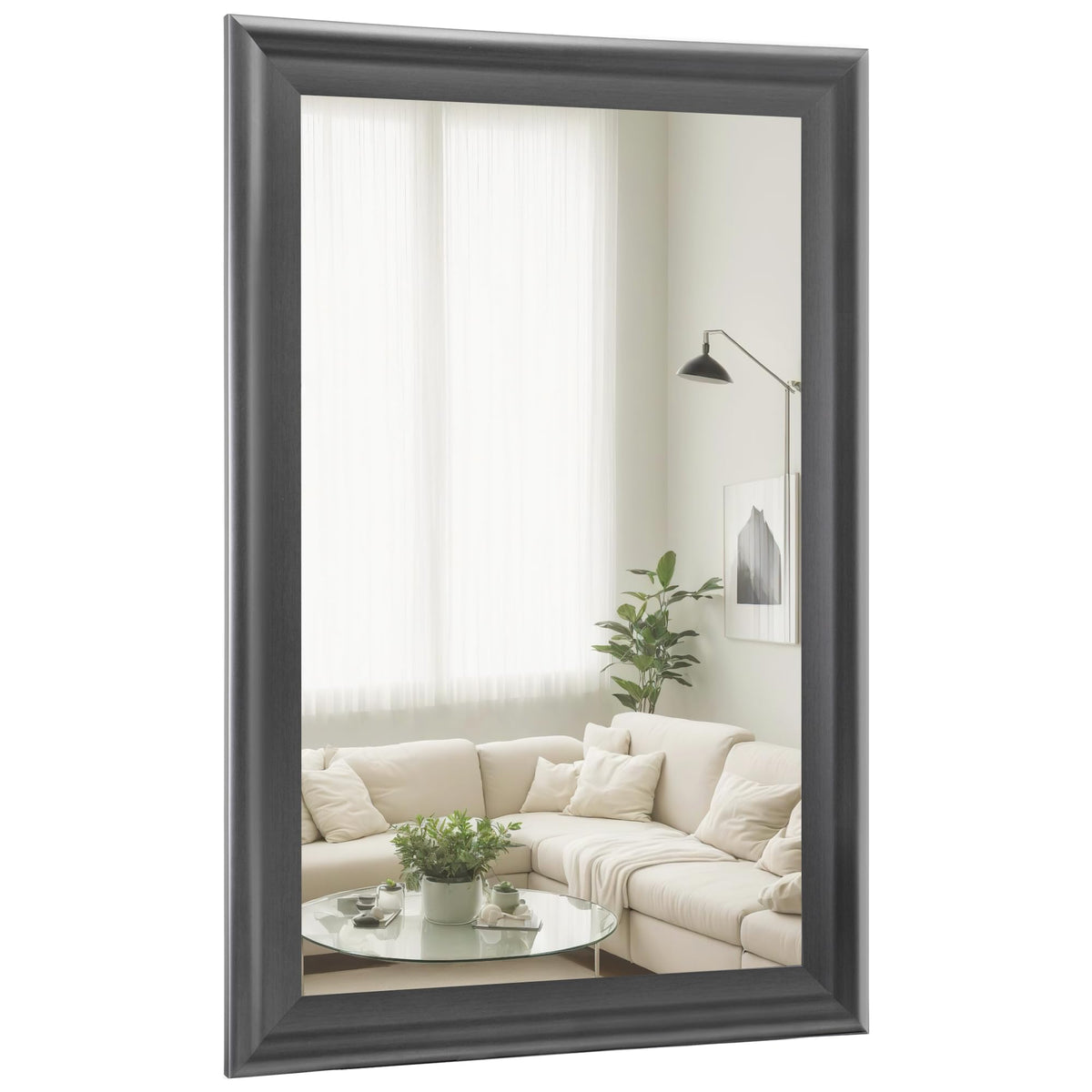 White Wall Mirror for Bathroom,Rectangle Large 30 x 40 inch Vanity Mirrors