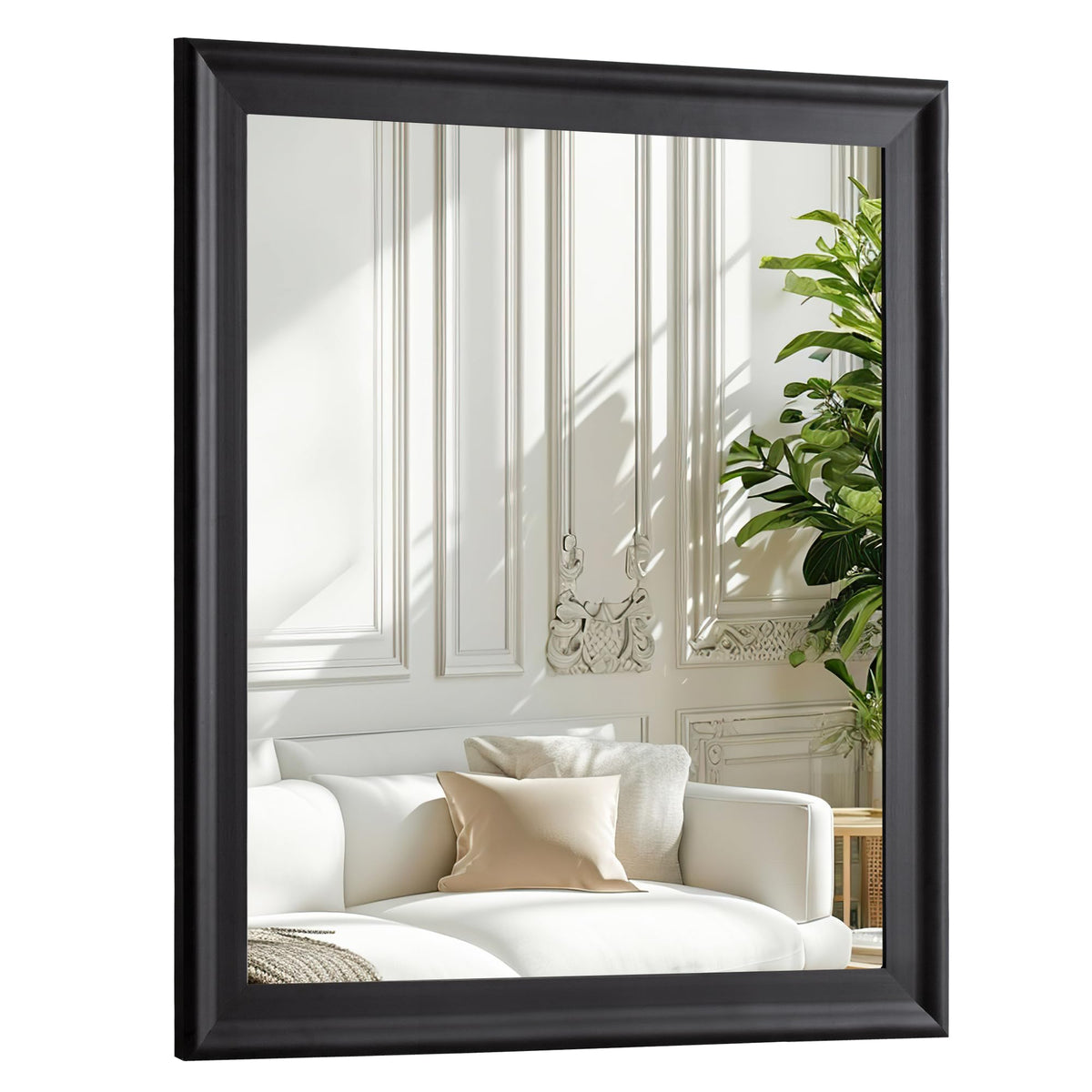 White Wall Mirror for Bathroom,Rectangle Large 30 x 40 inch Vanity Mirrors