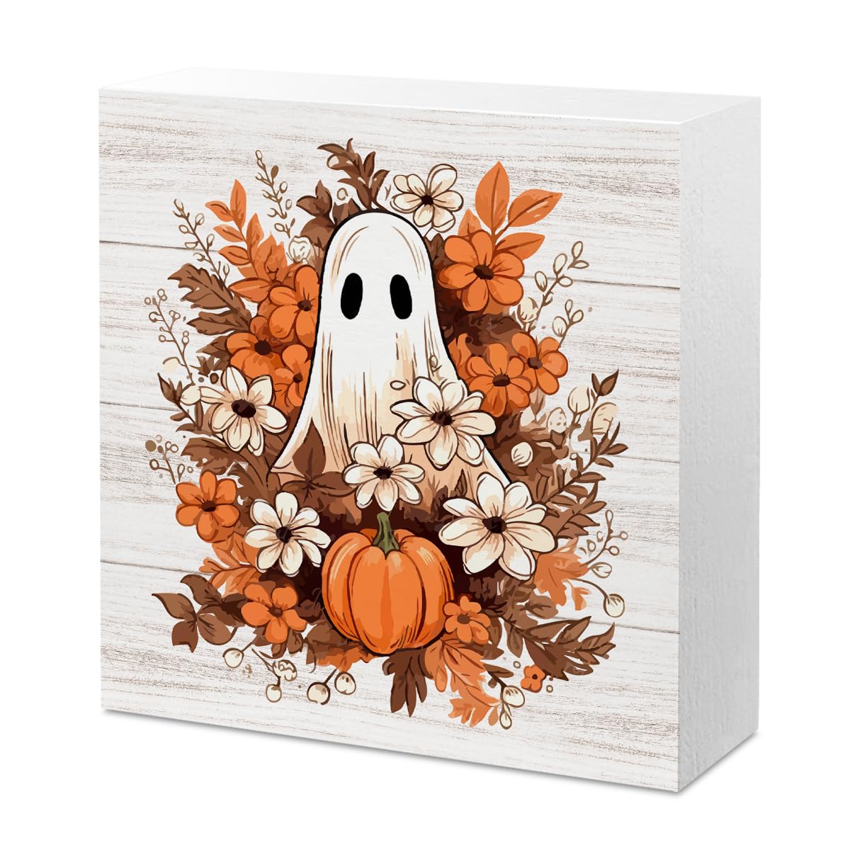 Cute Halloween Decor Indoor Ghost Hocus Pocus I Need Coffee to Focus Sign
