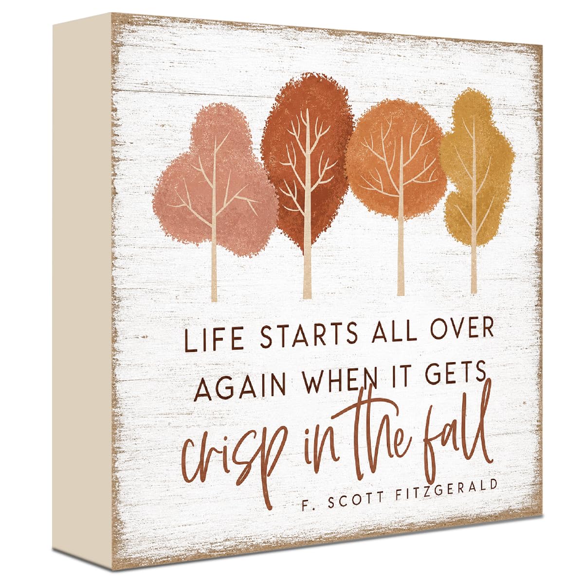 Fall Decorations for Home Football Pumpkin Wood Sign Fall Wall Shelf Decor