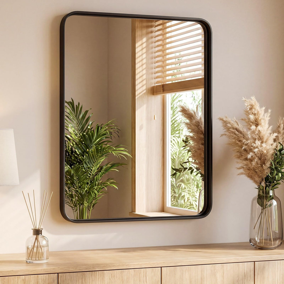 Sweetcrispy 26"x38" Arched Bathroom Mirror, Bathroom Mirrors for Over Sink