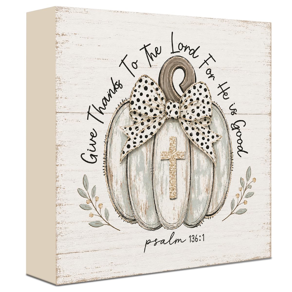 Fall Decorations for Home Football Pumpkin Wood Sign Fall Wall Shelf Decor