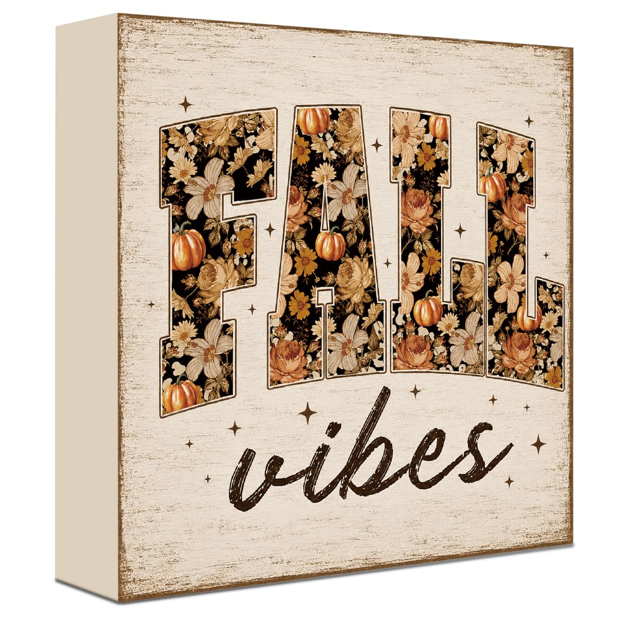 Fall Decorations for Home Football Pumpkin Wood Sign Fall Wall Shelf Decor