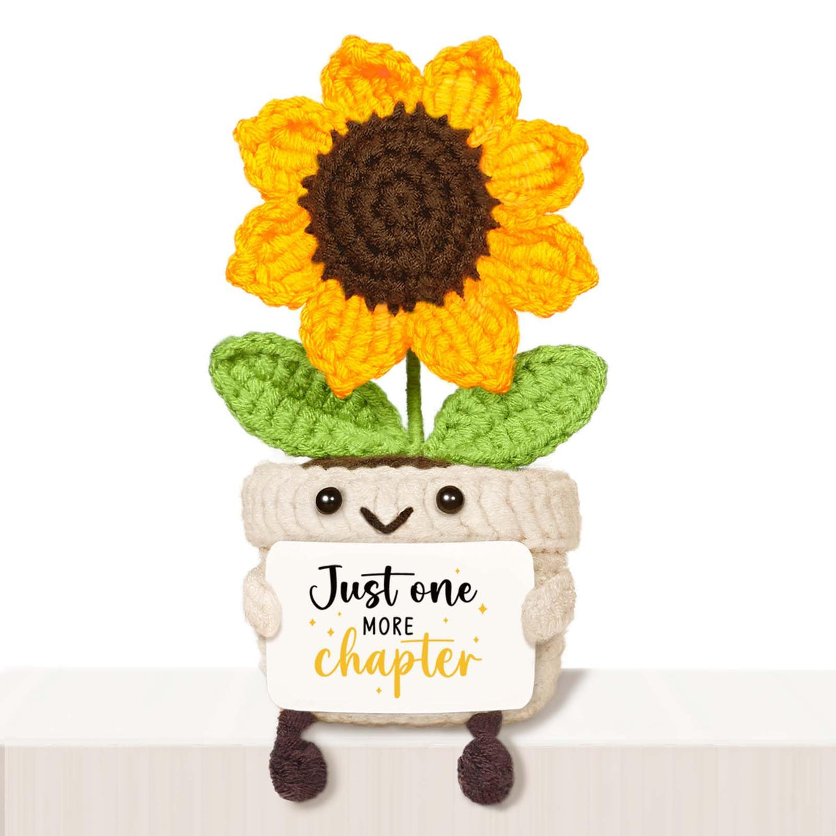 Get Well Gifts for Women After Surgery, Handmade Positive Sunflower Crochet Decor, Surgery Recovery Breast Cancer Care Gifts, Thinking of You Feel Better Gift for Women