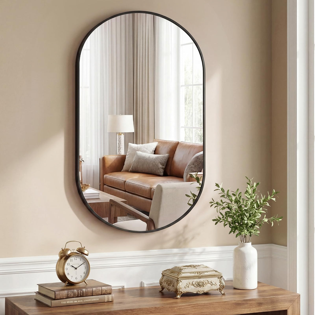 NEWBULIG Bathroom Wall Mirror, Vanity Home Mirror, 30x36 Inch