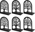 HappyHapi 3 Pair Book Ends, Metal Bookends for Shelves, Decorative Bookends