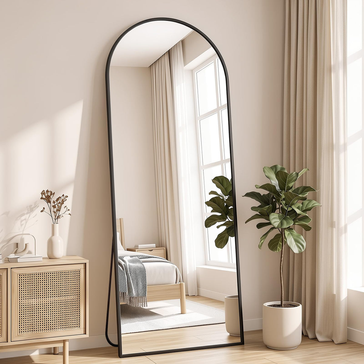 NEWBULIG Full Length Floor Mirror, Body Standing Wall Mirror