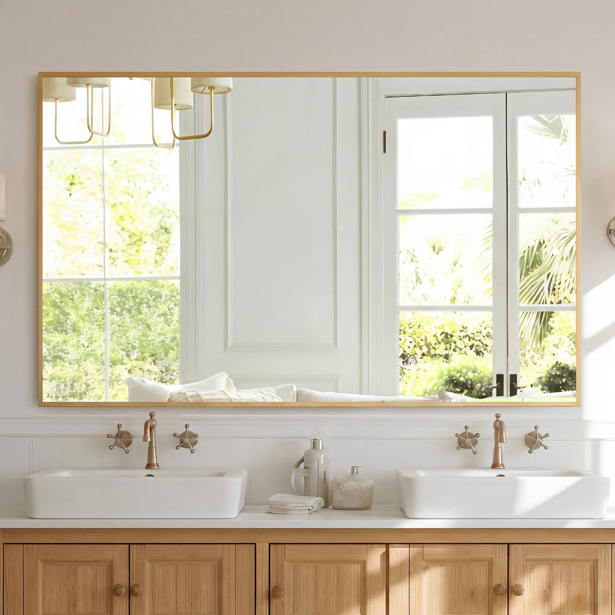 NEWBULIG Bathroom Wall Mirror, Vanity Home Mirror, 30x36 Inch