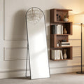 NEWBULIG 59"x16" Arched Full Length Mirror, Full Body Floor Mirror, Gold