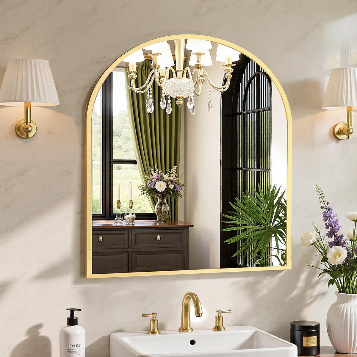 Sweetcrispy Bathroom Mirror 40x30 Inch, Vanity Mirror for Wall