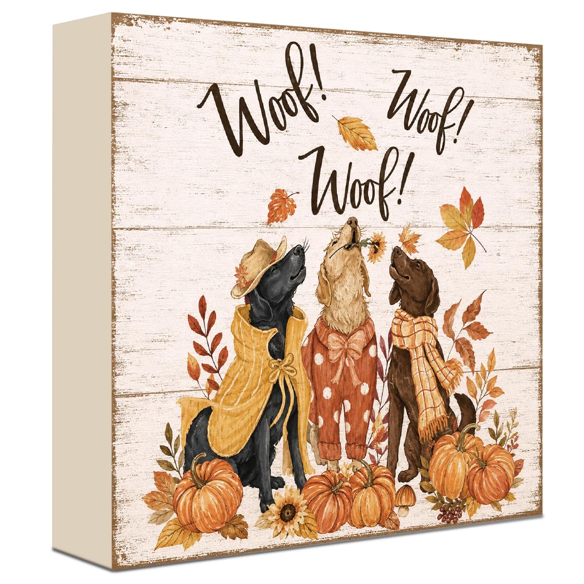 Fall Decorations for Home Football Pumpkin Wood Sign Fall Wall Shelf Decor