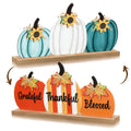 Happy Fall and Halloween Wooden Pumpkin Sign Office Home Decor