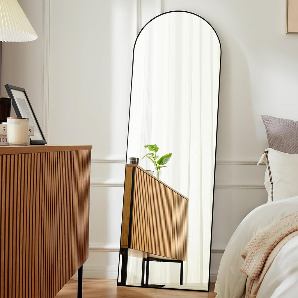DUMOS 63"x20" Arched Full Length Floor Mirror, Full Body Mirror with Stand