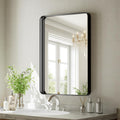 VooBang Bathroom Mirror 30"x48", Black Gorgeous Deep Frame Wall Mirror