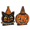 Wooden Halloween Decor Small Halloween Signs Indoor Decor Black Cat Pumpkin