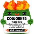 Positive Crochet Dumpster Raging Fire Thank You Birthday Retirement