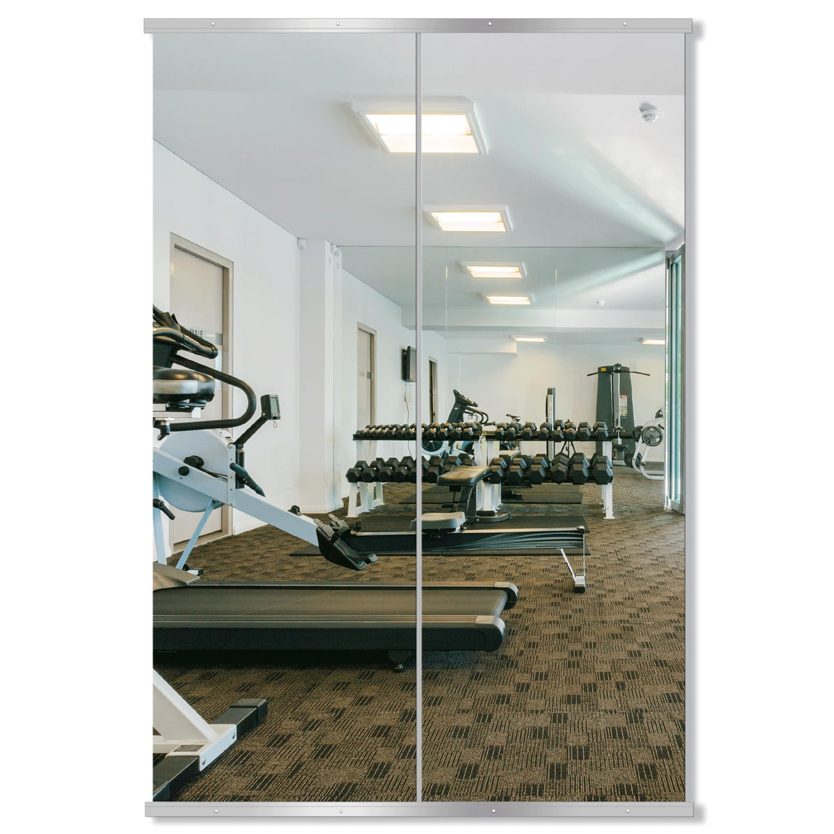 Delma Frameless Mirror Tiles 16"x12"x12 Pcs Wall Mounted