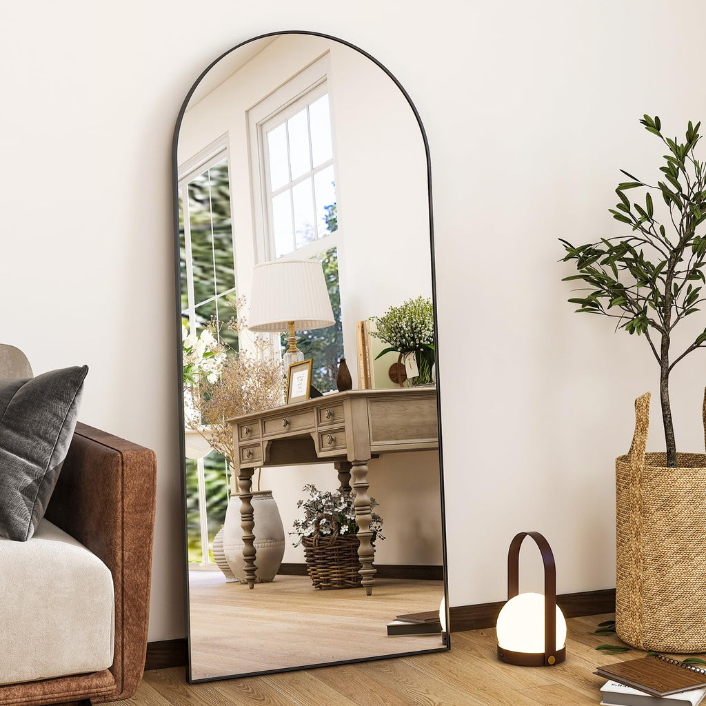 HARRITPURE 57"x20" Full Length Mirror Gold Rounded Corner Floor Mirror