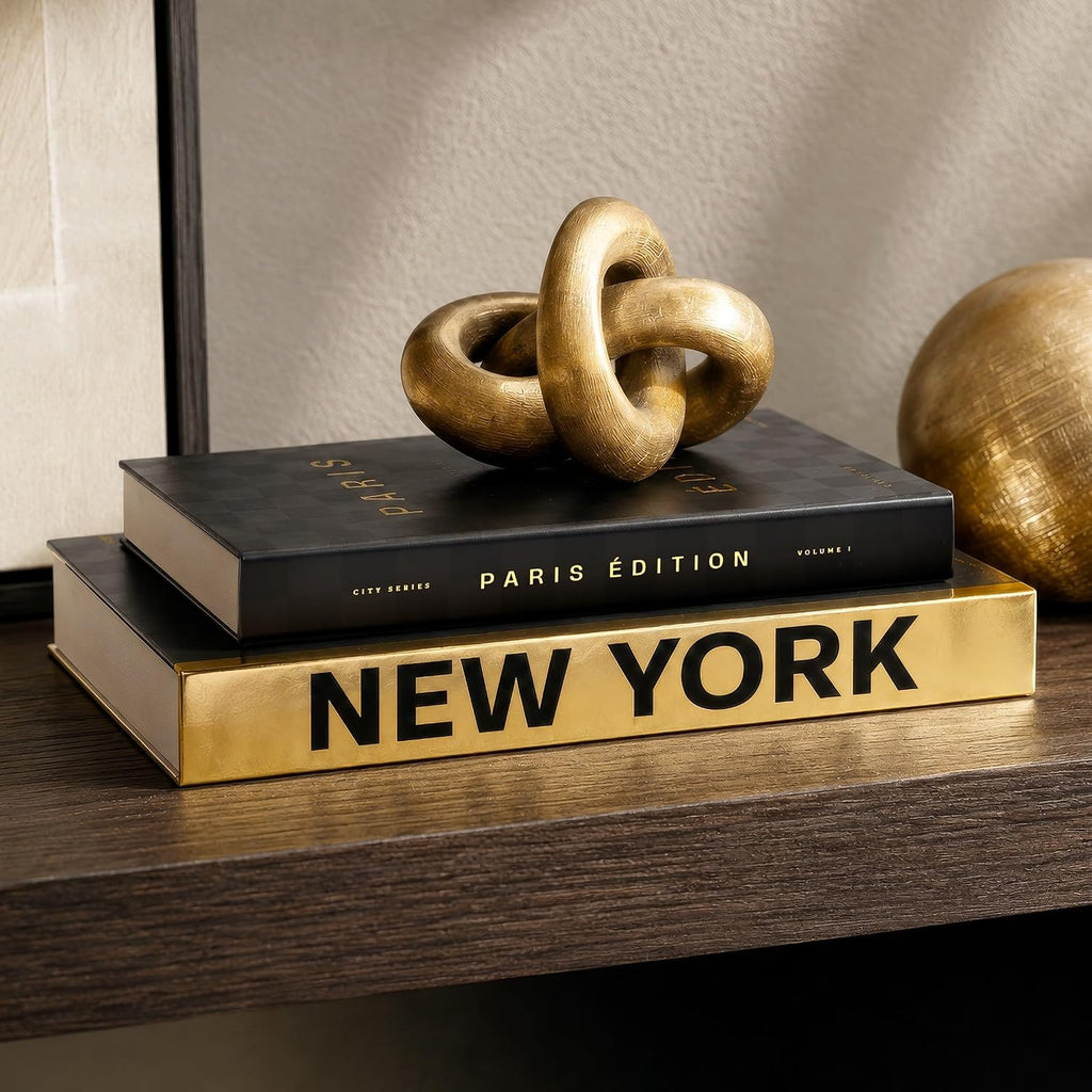 Beautiful Decorative Books - Set of 2 Boxes for Coffee Table & Shelf Decor