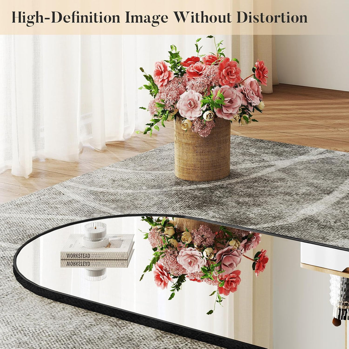 DUMOS 63"x20" Arched Full Length Floor Mirror, Full Body Mirror with Stand
