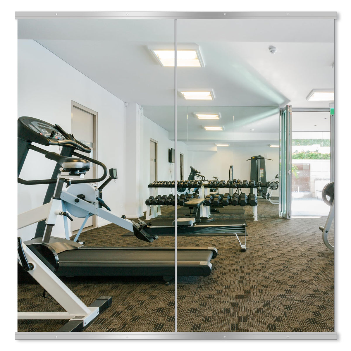 Delma Frameless Mirror Tiles 16"x12"x12 Pcs Wall Mounted