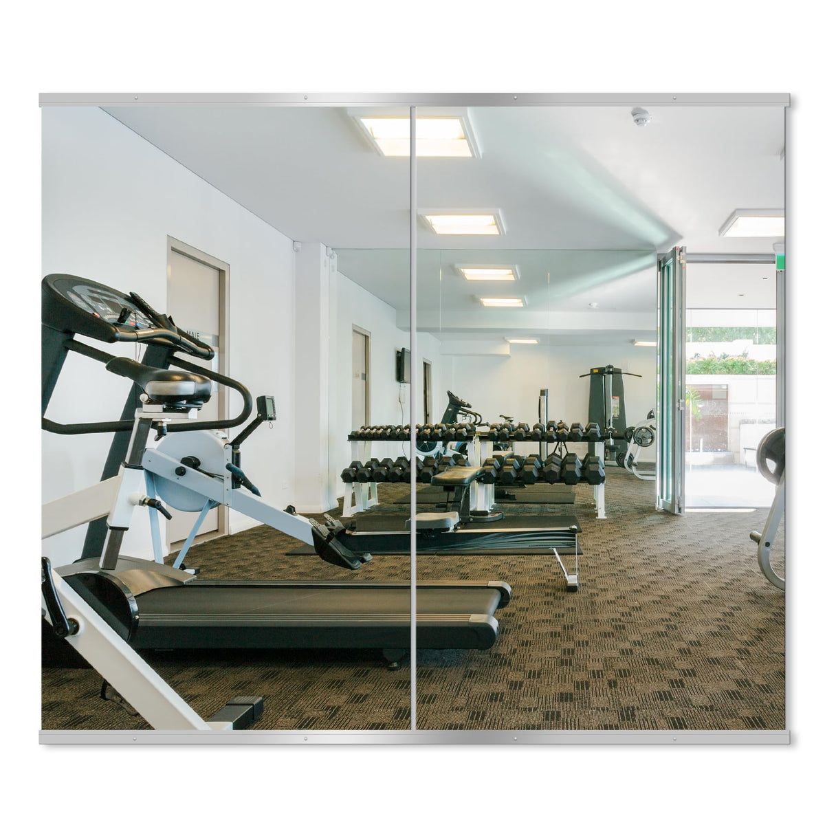Delma Frameless Mirror Tiles 16"x12"x12 Pcs Wall Mounted