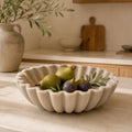KIBAGA Decorative Marble Fruit Bowl for Your Kitchen Counter or Table Decor