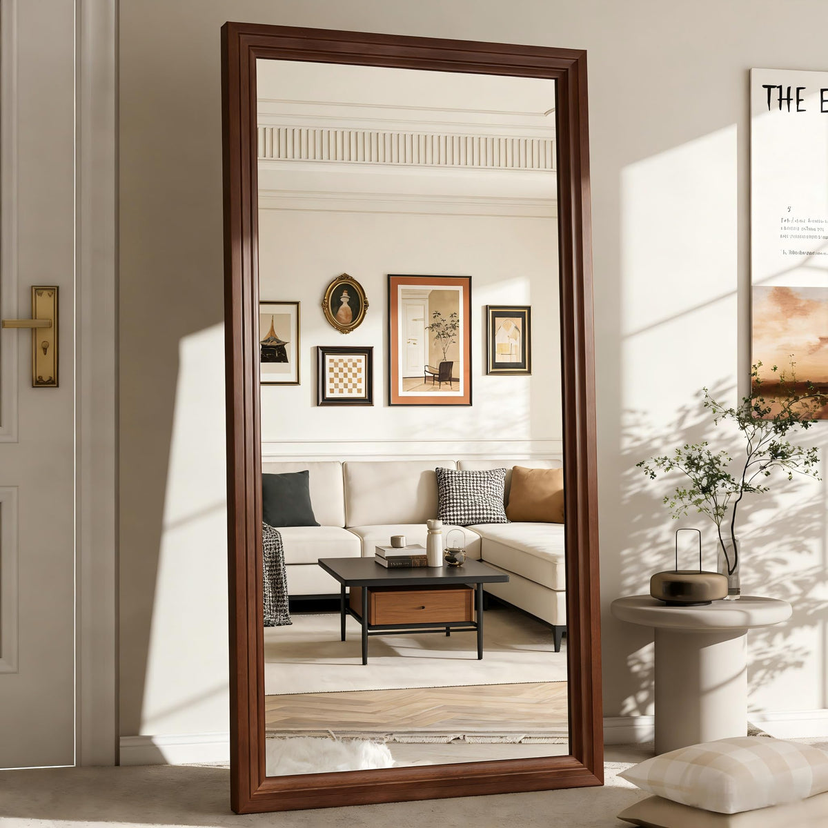 ZHUNFA Full Length Mirror, 65x22 Inch Full Length Mirror Wall Mounted