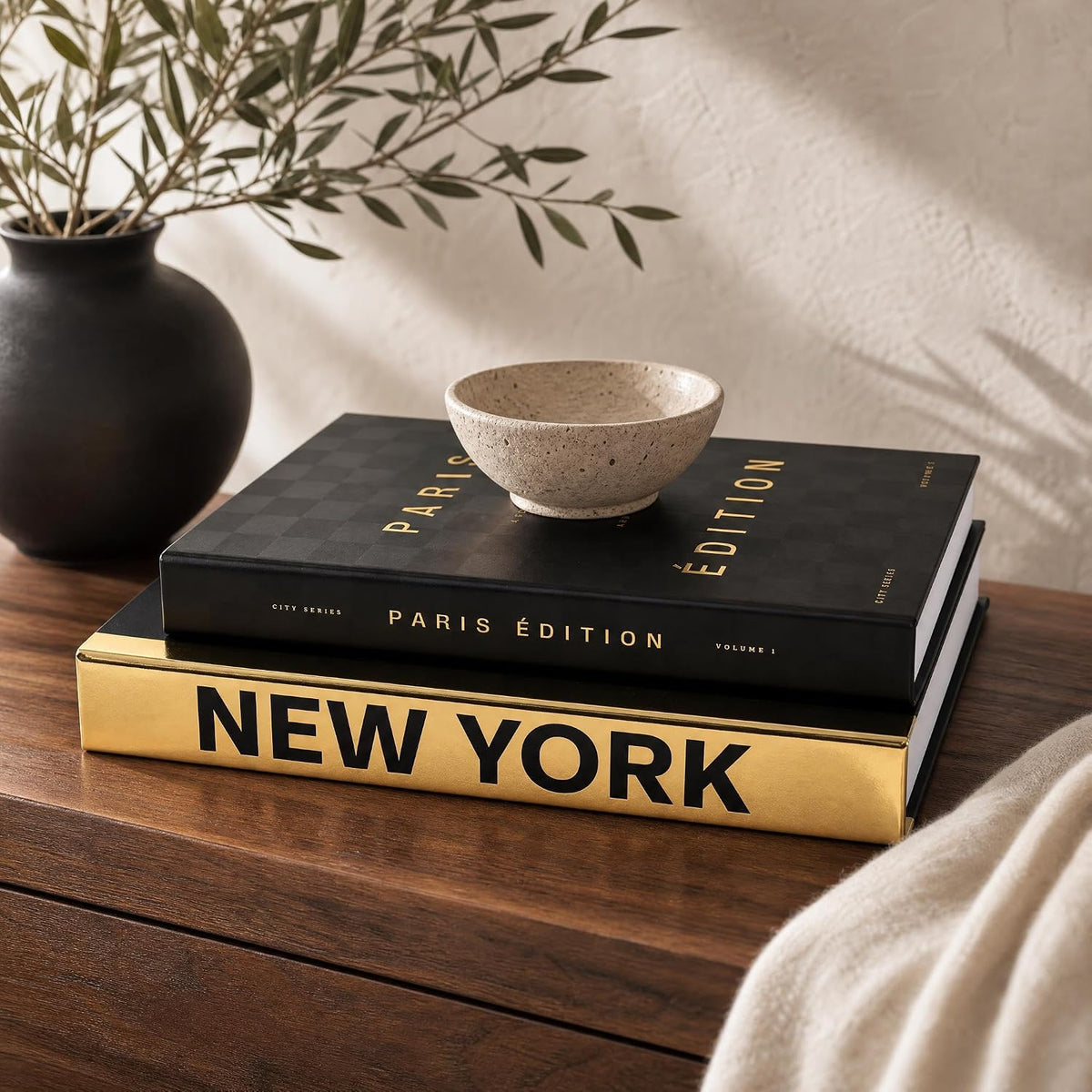 Beautiful Decorative Books - Set of 2 Boxes for Coffee Table & Shelf Decor