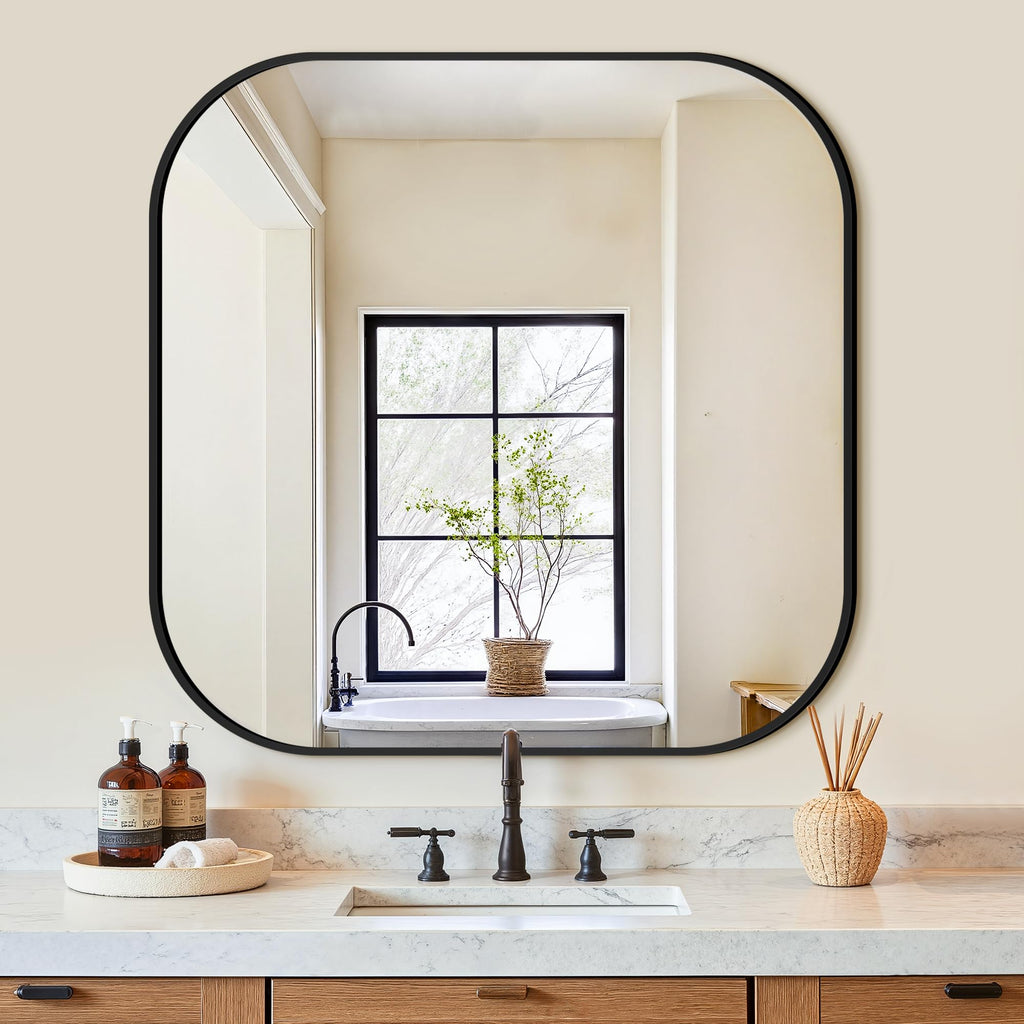 24" x 36" Bathroom Vanity Mirror for Wall, Black